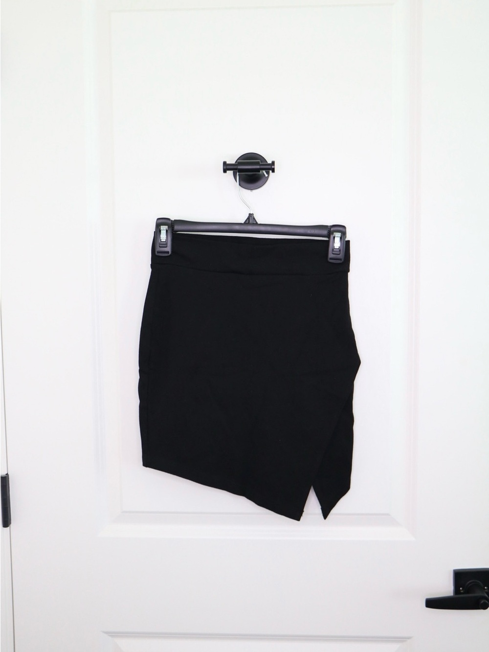 Forever 21 Black Asymmetrical Mini Skirt